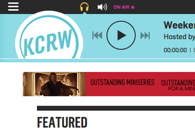 Screenshot of KCRW.com