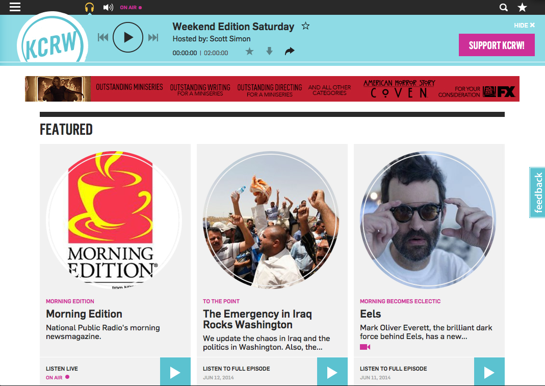 KCRW Website